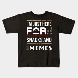 Snacks, Memes, and Casual Comfort Tee Kids T-Shirt